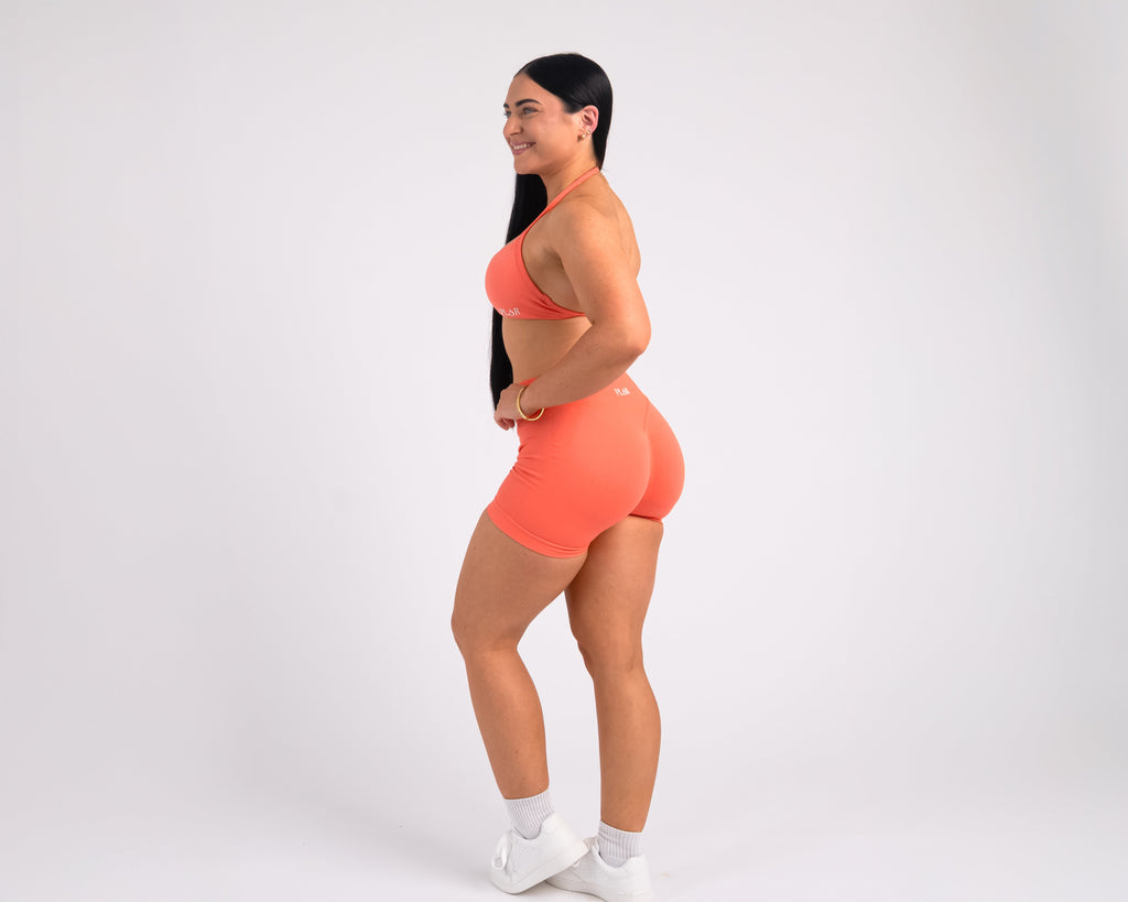 Becoming Her Mid Rise Short - Coral