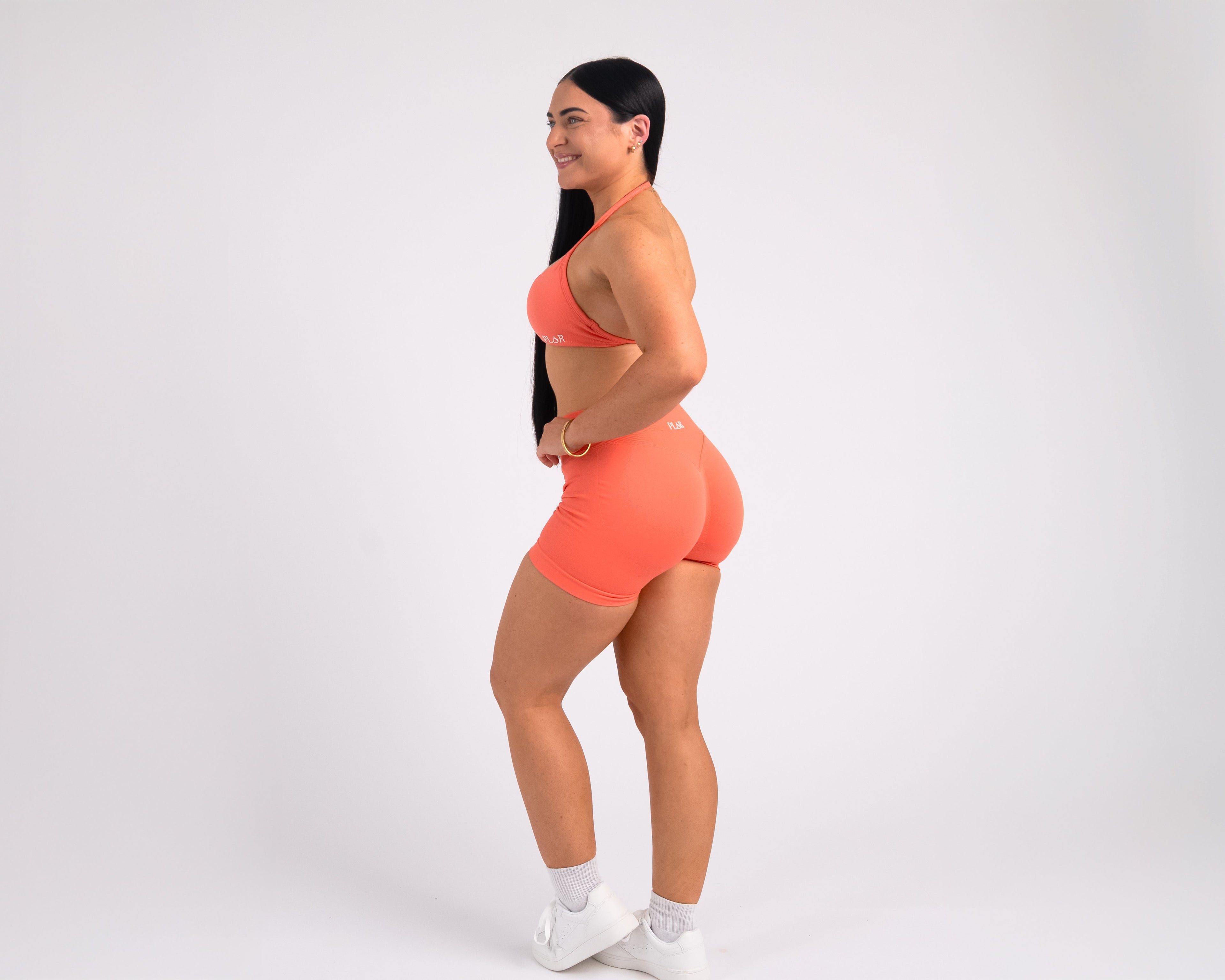 Becoming Her Mid Rise Short - Coral