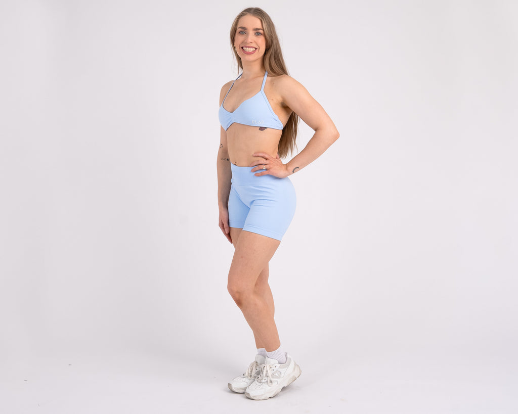 Becoming Her Mid Rise Short - Sky Blue