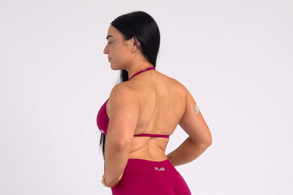 Becoming Her Halter Bra - Sangria