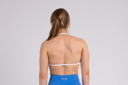 Backless Halter Top - White