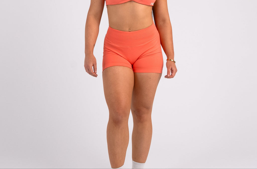 Becoming Her Mid Rise Short - Coral