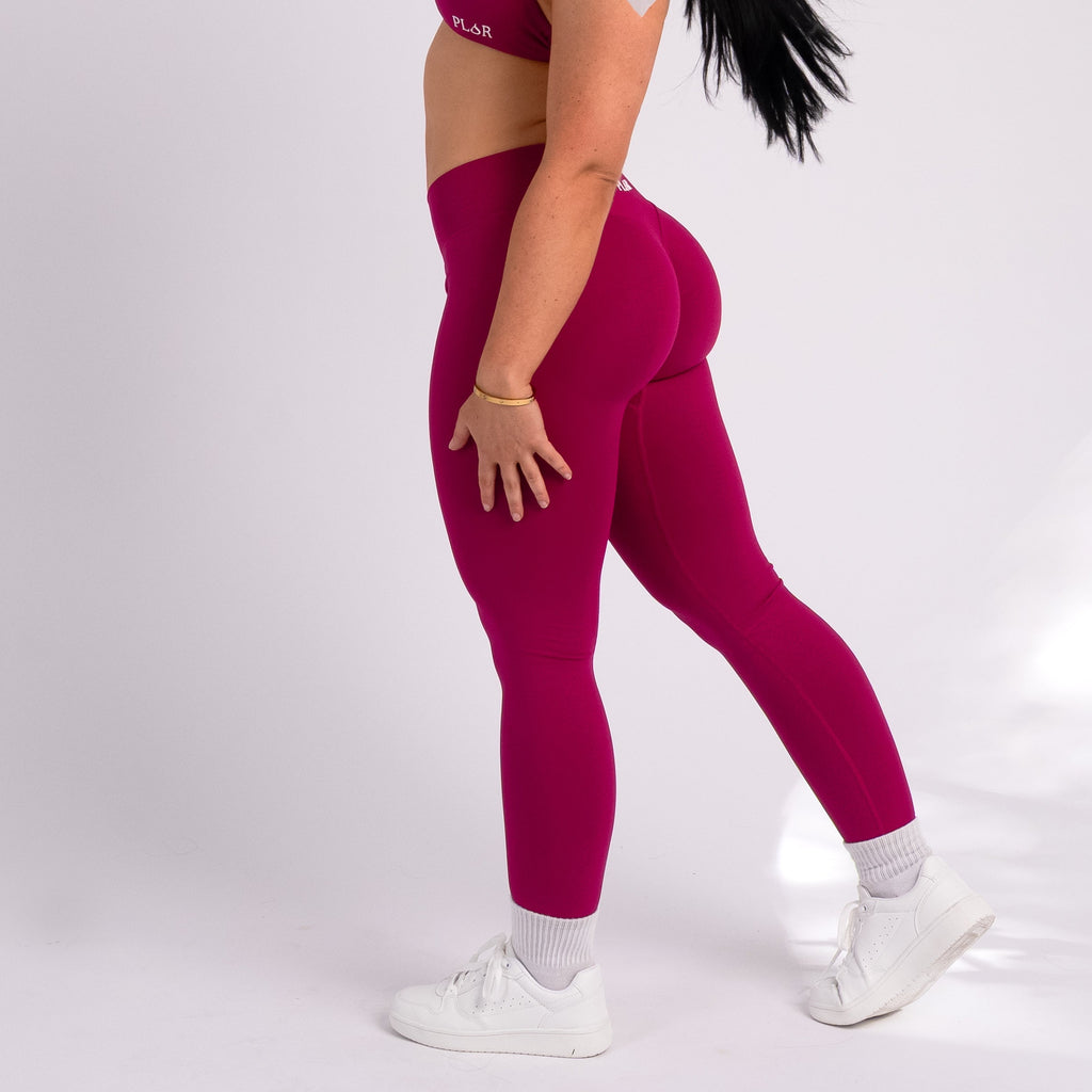 Becoming Her Mid Rise Legging - Sangria