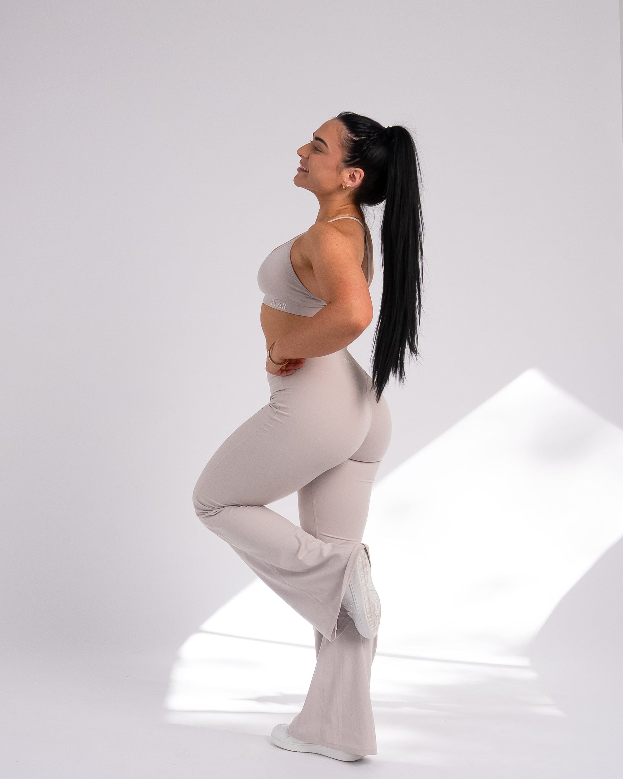 Aura Flare Pants  - LATTE